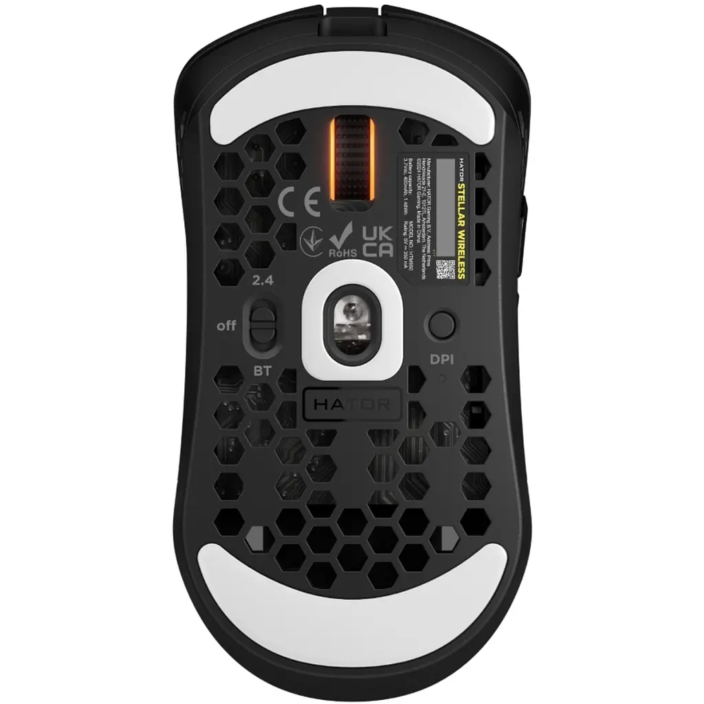 Мишка Hator Stellar Wireless/Bluetooth/USB Black (HTM650) - фото 5