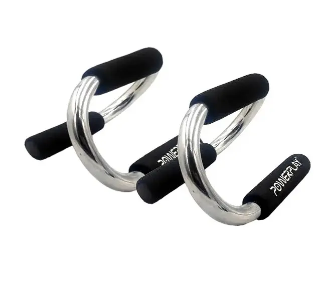 Упори для віджимань PowerPlay 4318 Push-Up Bars Stell металеві (S-подібні) (PP_4318) - фото 5