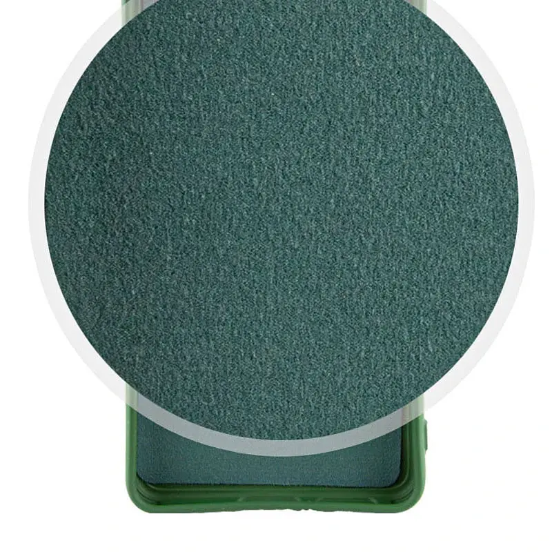 Чехол Lakshmi Silicone Cover Full Camera (AA) для Xiaomi Redmi Note 14 Pro+ 5G Зеленый / Dark green - фото 2