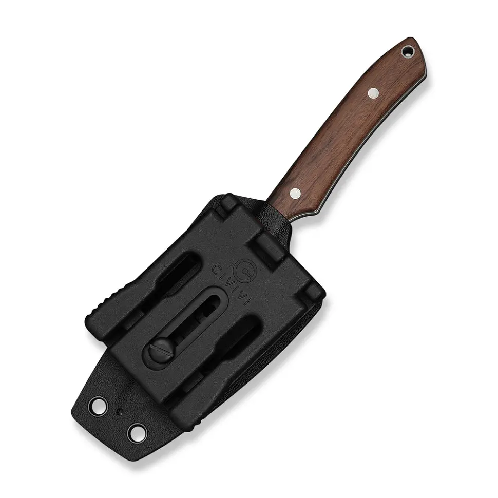 Ніж фіксований кишеньковий Civivi High Grass Field Knife (7,4 см) 14C28N / Wood дерево з чохлом - фото 8