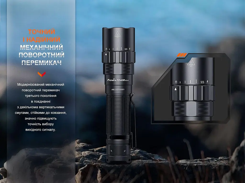 Фонарь ручной Fenix PD40R V3.0, 3000 lm - фото 8
