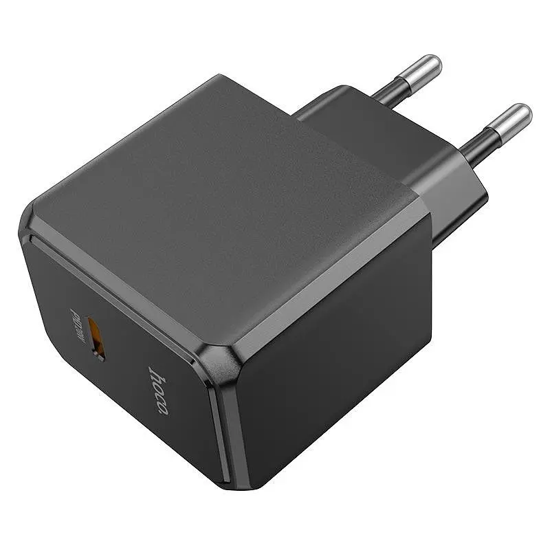 Адаптер мережевий HOCO Ocean single port charger CS13A 1 type-C 20 W чорний - фото 2