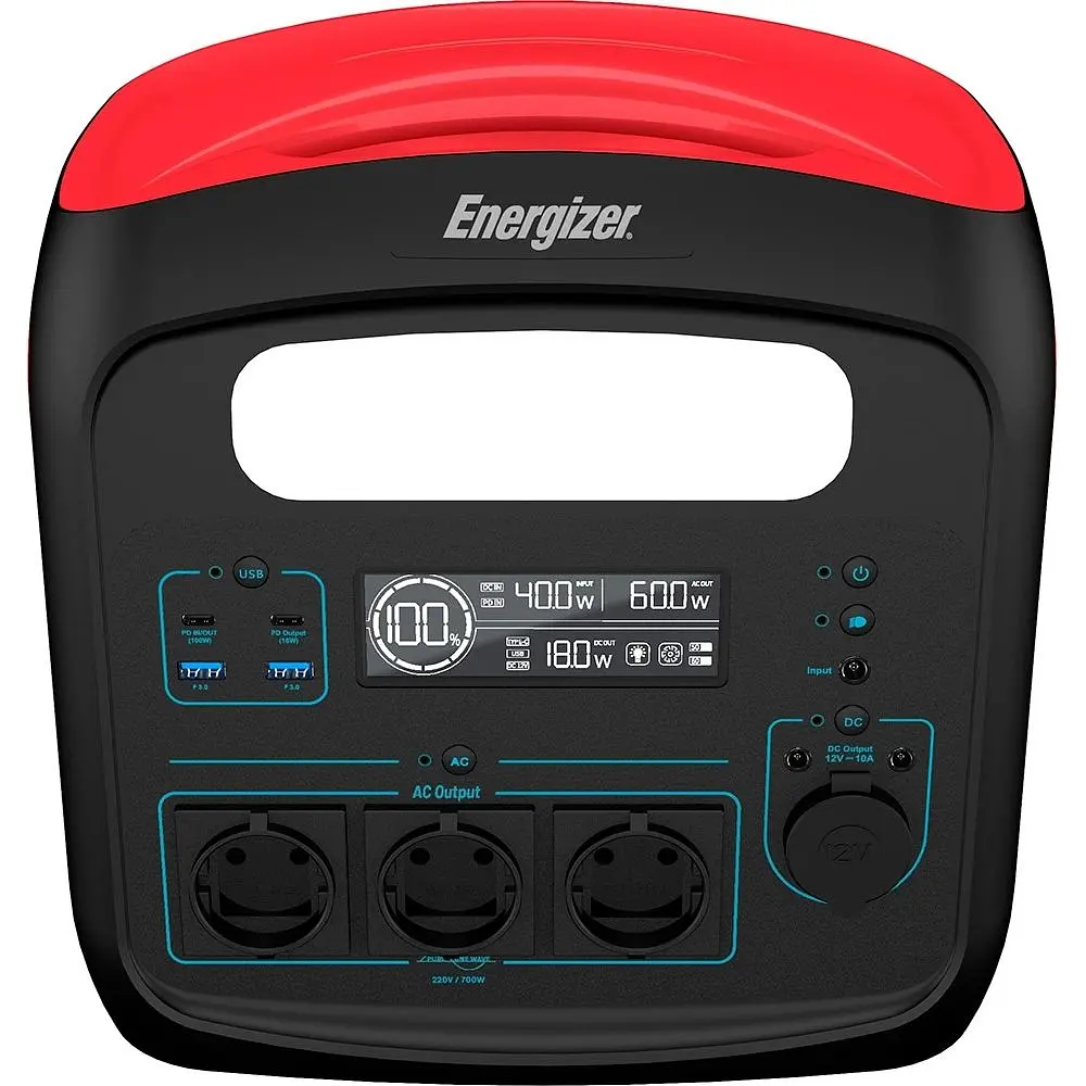 Зарядна станція Energizer 700Вт (960Вт/г) 2xDC, LiFePO4 (PPS960W1) - фото 4