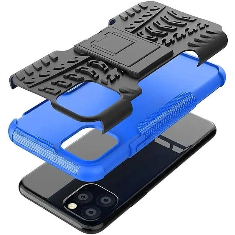 Чохол-накладка Toto Dazzle Kickstand 2 in 1 Case Apple iPhone 11 Pro Max Blue - фото 6