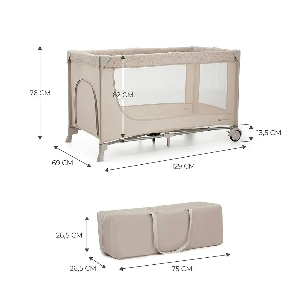 Манеж-кровать Kinderkraft Joy 2 Beige (5902533925124) - фото 6