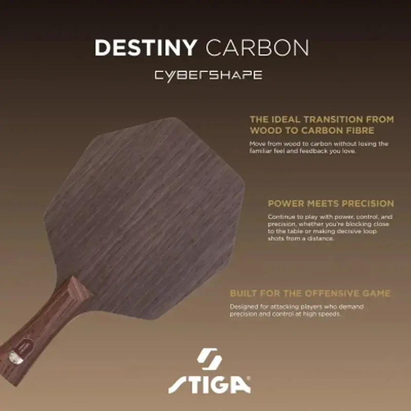Основа для ракетки Stiga Destiny Carbon Cybershape Master (1600-2602-35) (932080) - фото 5