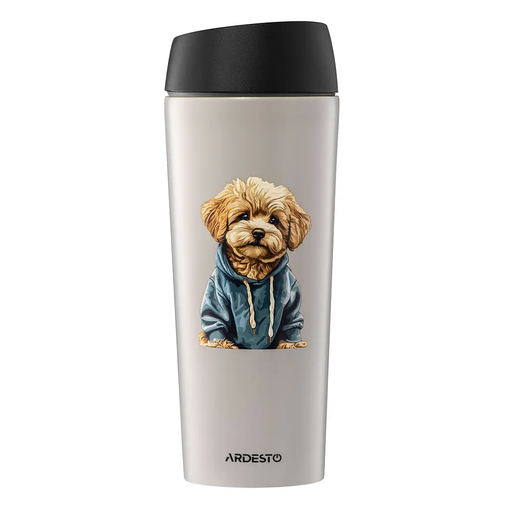 Термочашка Ardesto Сoffee Time Maltipoo AR2645MP 450 мл бежева