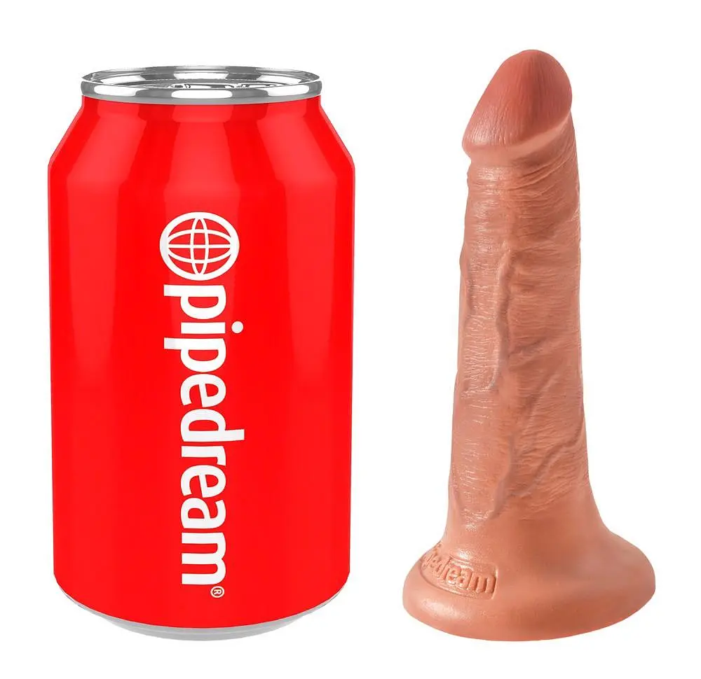 Фаллоимитатор King Cock 5" 14 см коричневый - фото 3