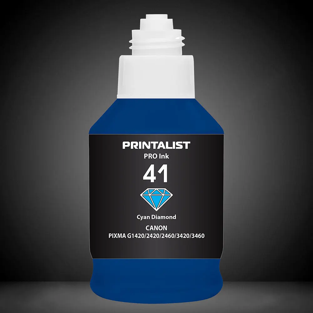 Чорнило PRINTALIST GI-41 для Canon Pixma G2420/3420 190г Cyan водорозчинне (PL41C) - фото 5