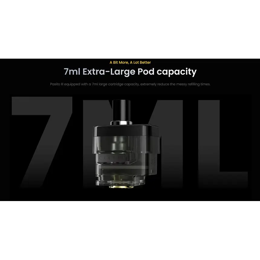 Под-система Smoant Pasito 3 100W Pod 2800mAh 7ml електронна сигарета Kit Matte Black (18829) - фото 4