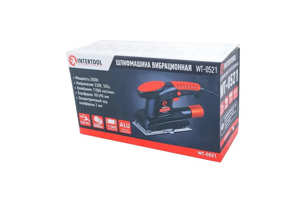 Шлифовальная машина вибрационная электрическая Intertool 200 Вт SemiPro WT-0521 - фото 4