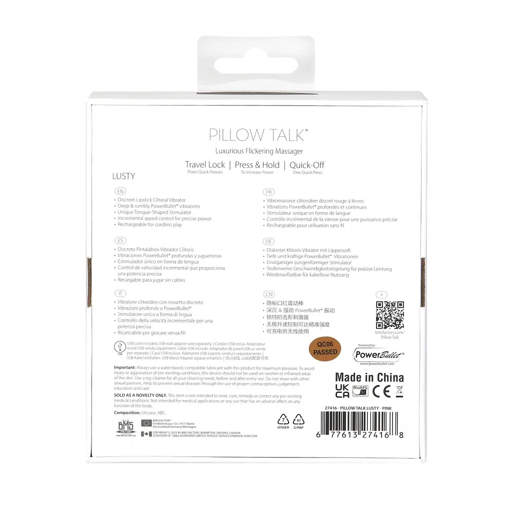Вібратор Pillow Talk Lusty LuxuriousFlickering 9.4 см рожевий - фото 10