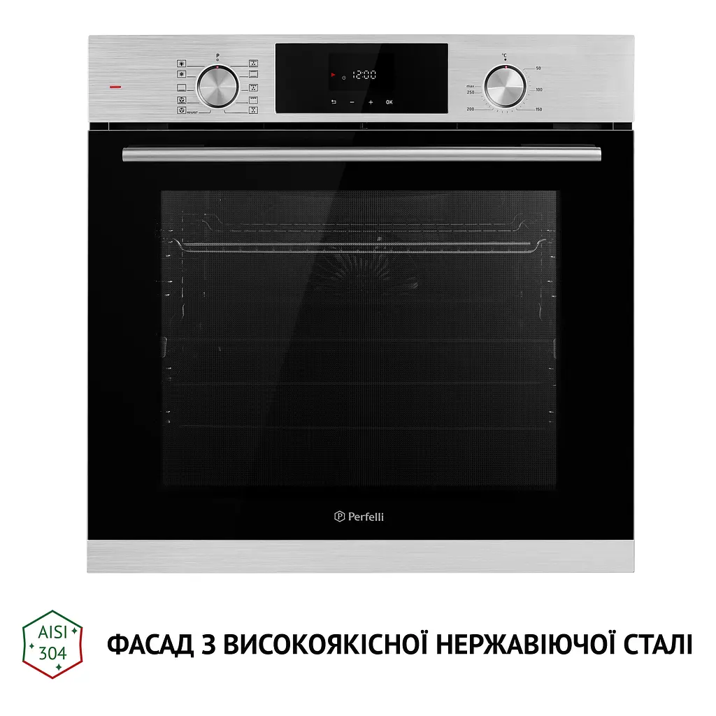 Духова шафа електрична PERFELLI DIAMOND 6D10N INOX - фото 3