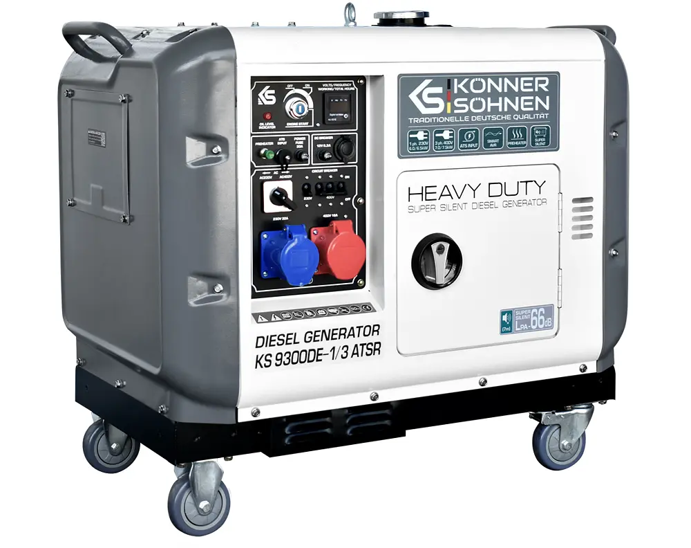 Генератор дизельний Konner&Sohnen 7/7.5 кВт KS 9300DE-1/3 ATSR - фото 3