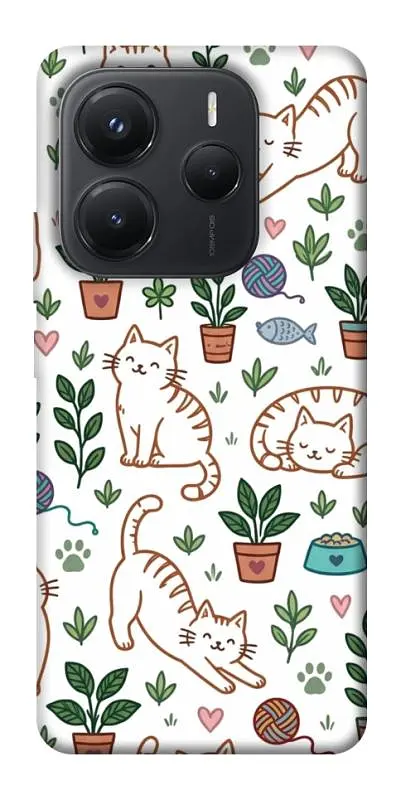 TPU чохол Demsky Cats pattern для Xiaomi Redmi Note 14 5G