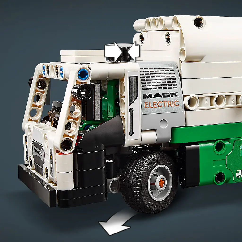 Уцінка. Конструктор LEGO Technic Сміттєвоз Mack LR Electric 503 деталей (42167)  - фото 8