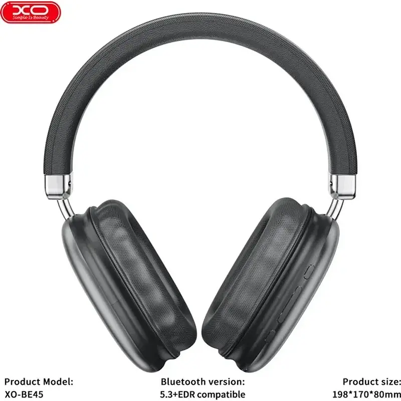 Bluetooth навушники XO BE45 Black - фото 3