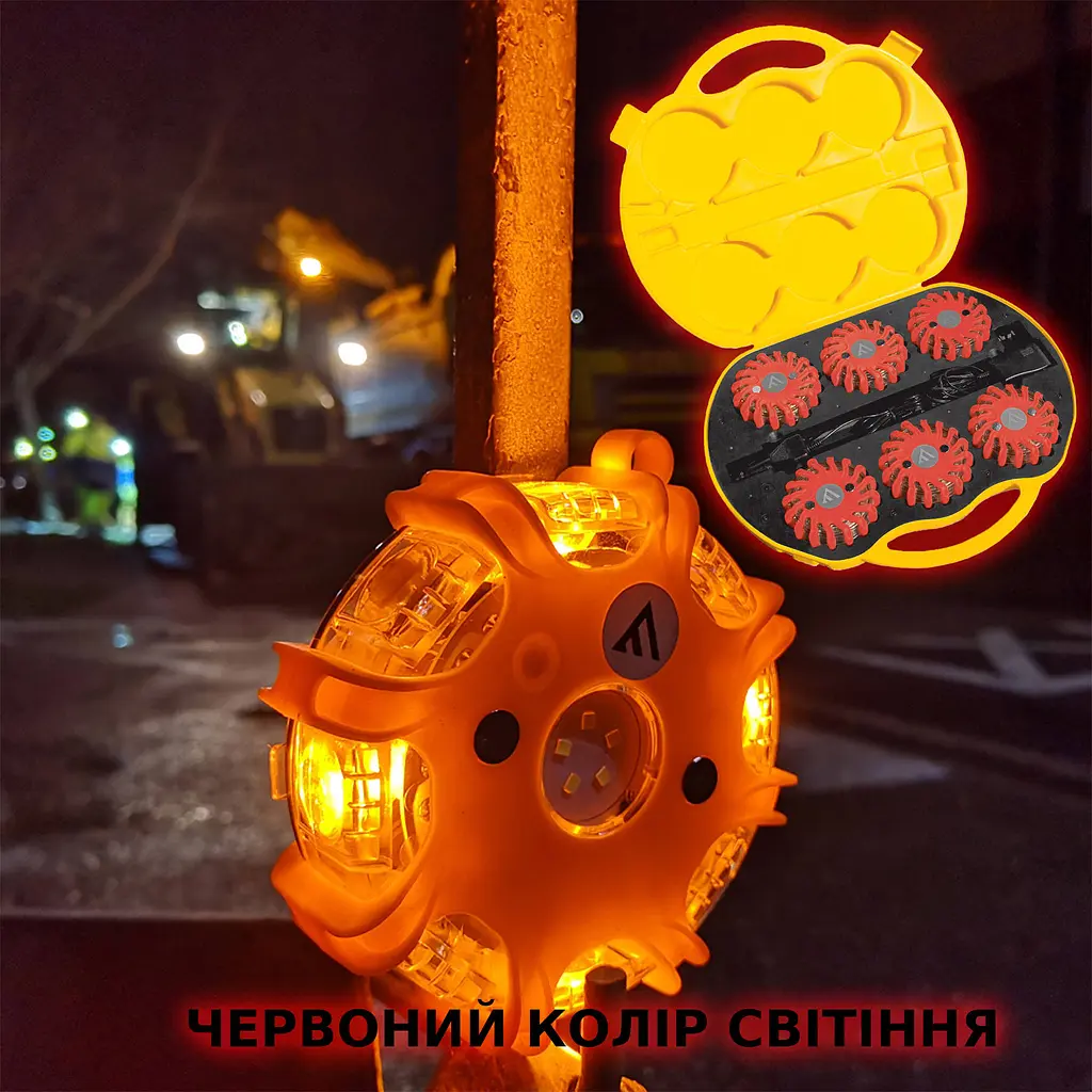Комплект ліхтарів професійних Mactronic M-Flare (65 Lm) Red Magnet Synch Recharg 12/220V (PSD0017) - фото 2