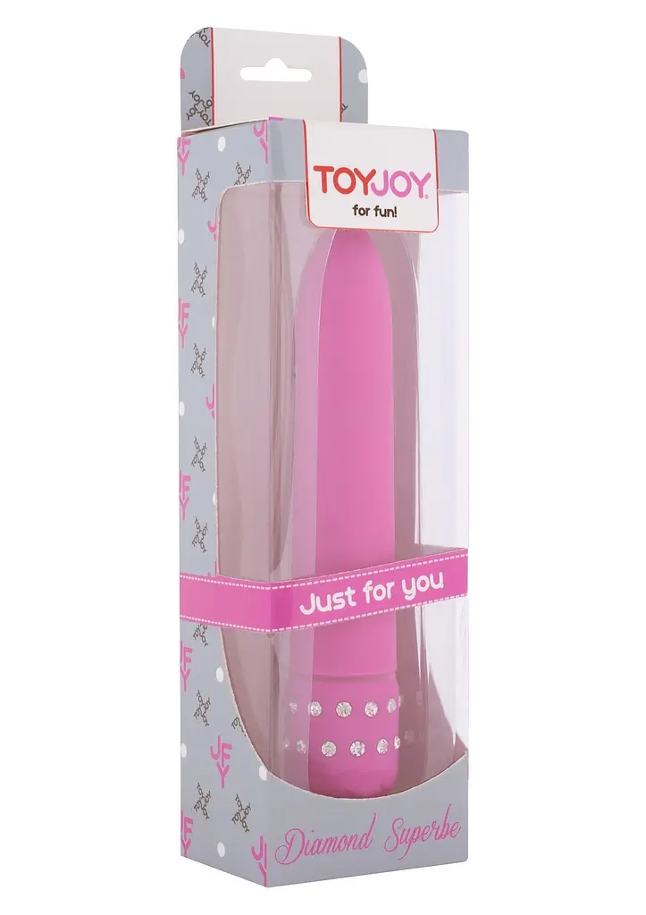 Вібратор Toy Joy Diamond Superbe 16 см рожевий - фото 2