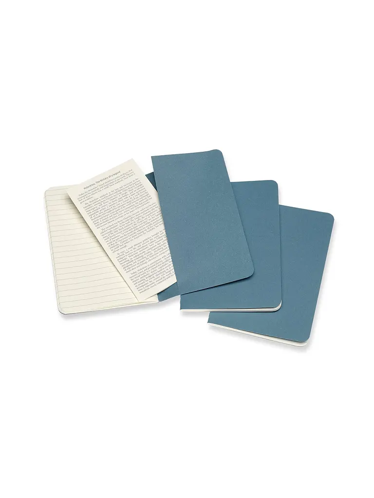 Записник Moleskine Cahier кишеньковий, Лінійка Жвавий Блакитний (CH011B44) - фото 4