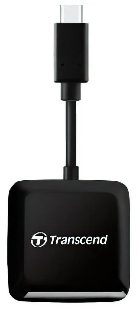 Кардрiдер Transcend USB 3.2 Gen 1 Type-C SD/microSD Black (TS-RDC3) - фото 2