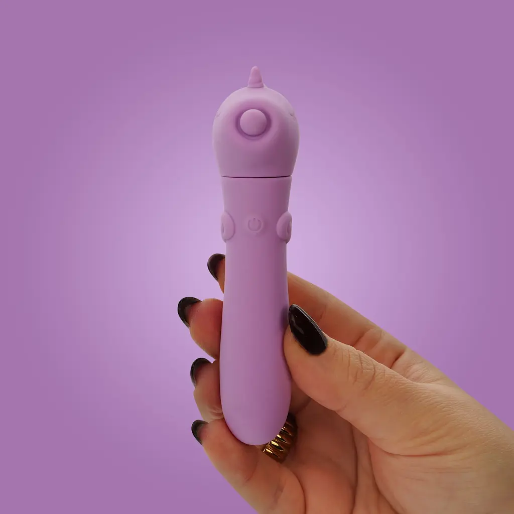 Вібратор-єдиноріжка Unihorn USB Bullet - Karma Lilac, віброкуля, USB-зарядка, 10 режимів - фото 7