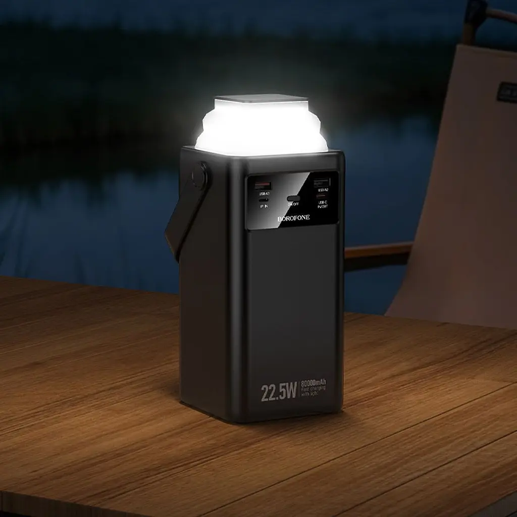 Зовнішній акумулятор Borofone BJ65B High 80000mAh 22.5W Black [163282] - фото 8