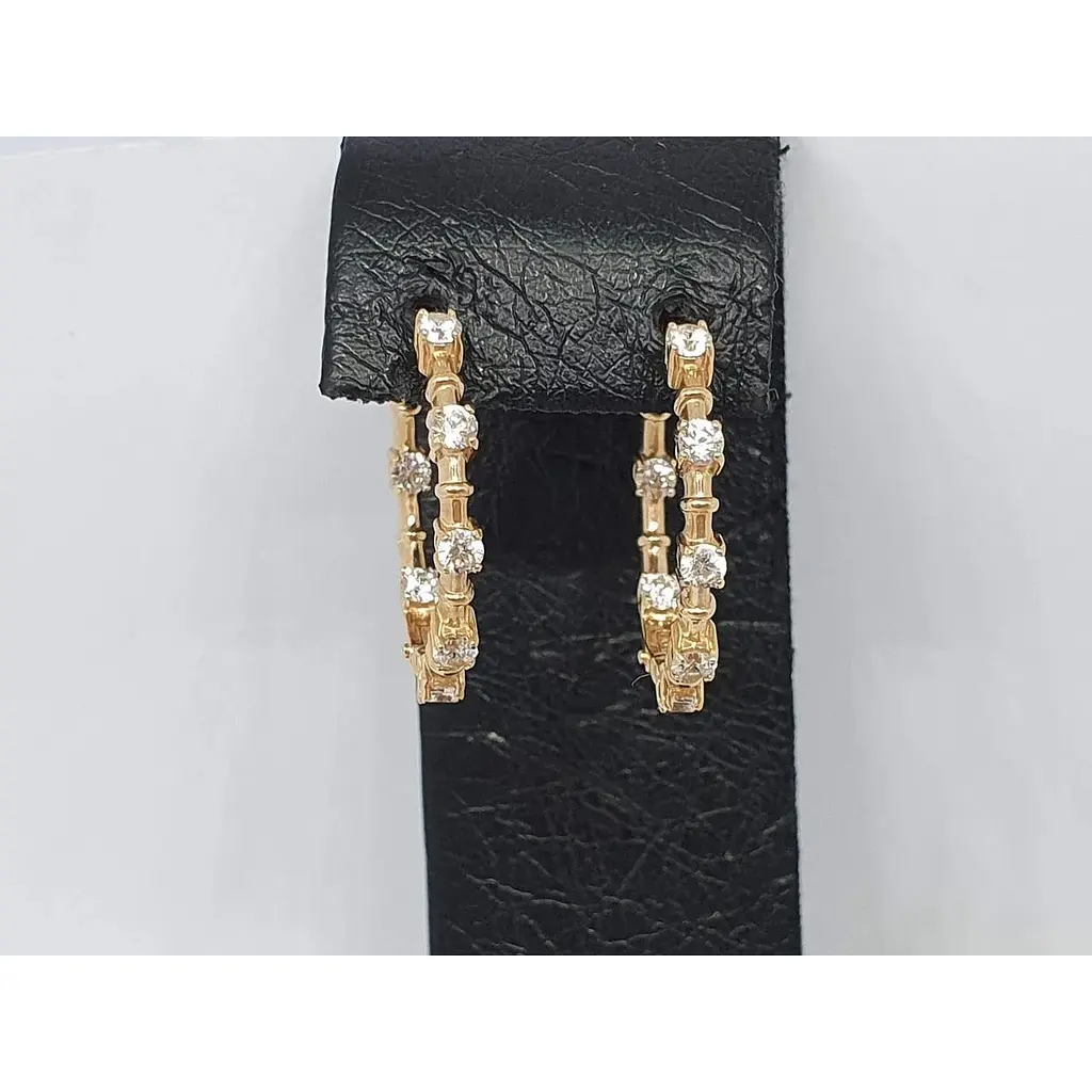 Золотые серьги Империя золота с фианитами. СВ1446И - фото 2