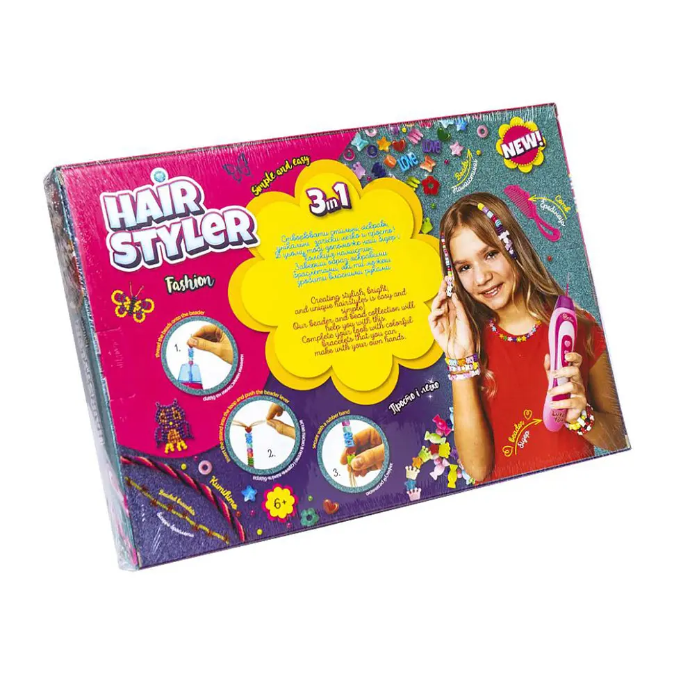 Набір креативної творчості "Hair Styler. Fashion" верстат для плетіння куміхімо Danko Toys 32х47х6 см tvo0007246 - фото 2