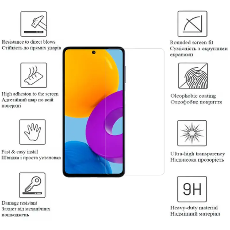 Скло захисне Drobak Xiaomi Redmi Note 12 Pro 5G (535345) - фото 2