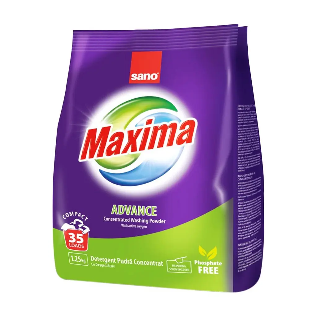 Пральний порошок Sano Maxima Advance 1.25 кг (7290010935314)