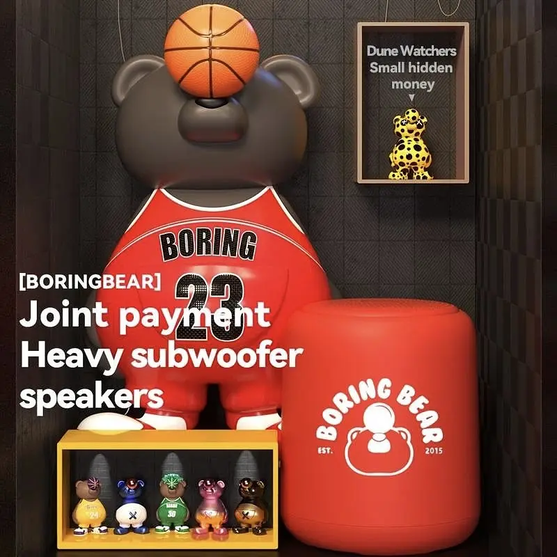 Дитяча портативна колонка Sanag X6S з іграшкою в комлекті червоний - фото 3