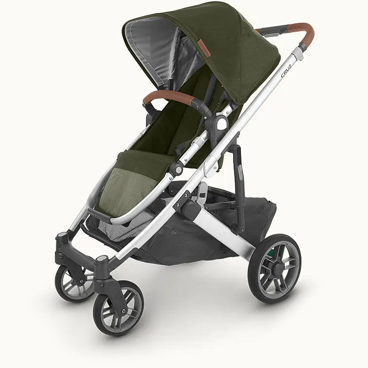 Універсальна коляска 2 в 1 UPPAbaby CRUZ 2, HAZEL (оливкова/срібляста рама/руда шкіра) - фото 11