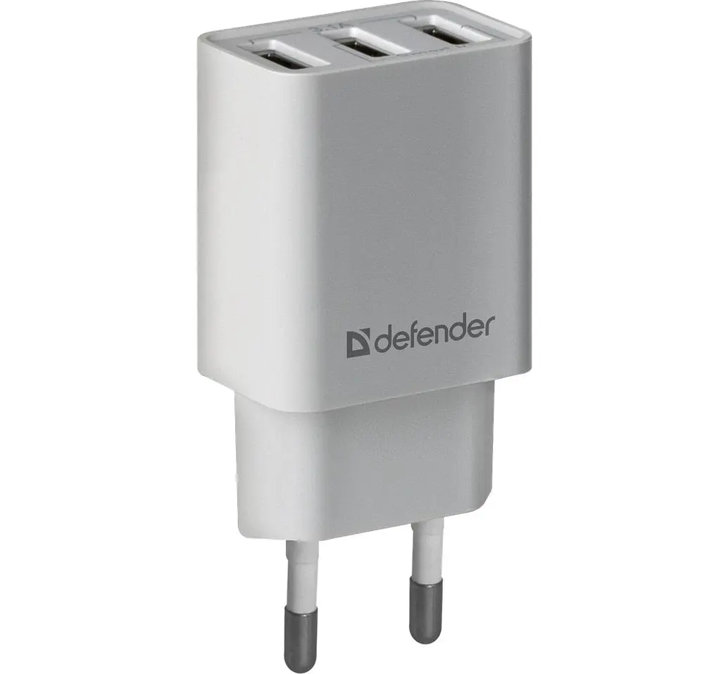 Зарядний пристрій Defender 3xUSB 37W 3.1A білий UPA-31 (83587) - фото 6