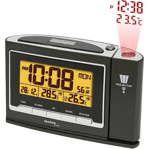 Годинник проекційний Technoline WT529 Anthracite (WT529) - фото 2