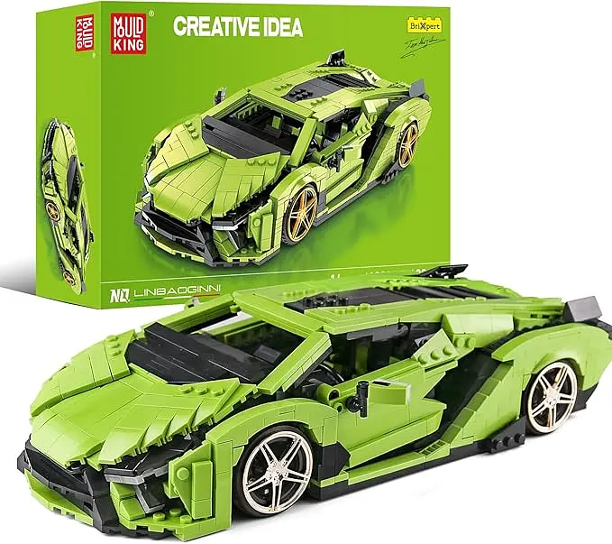 Конструктор машина MOULD KING  Lamborghini  Sian Sierne ламборджині для дітей та дорослих 1133 деталей - фото 2