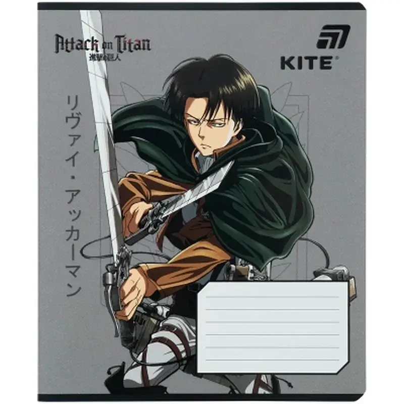 Зошит Kite Attack on Titan, 18 аркушів, клітинка (AT26-236) - фото 11