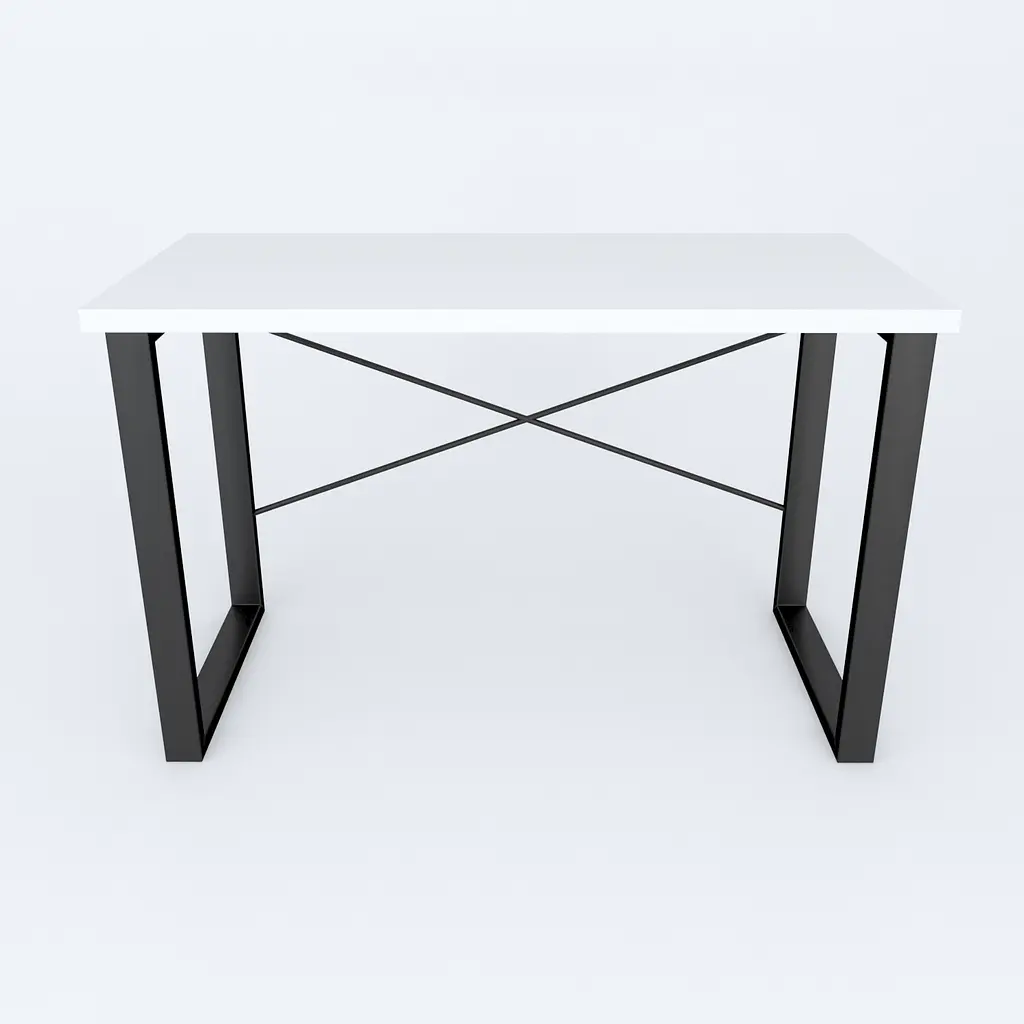 Письменный стол Ferrum-decor Драйв 750x1200x700 Черный металл ДСП Белое 32 мм (FRD-103380) - фото 3