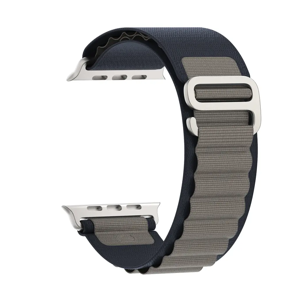 Ремінець для Apple Watch 49/46/45/44/42 (Series 1-3), синій, Alpine Loop Alpina Band, тканинний поліестеровий ремінець для смарт-годин, дихаючий, для активного відпочинку та спорту, ArmorStandart (ARM81041)