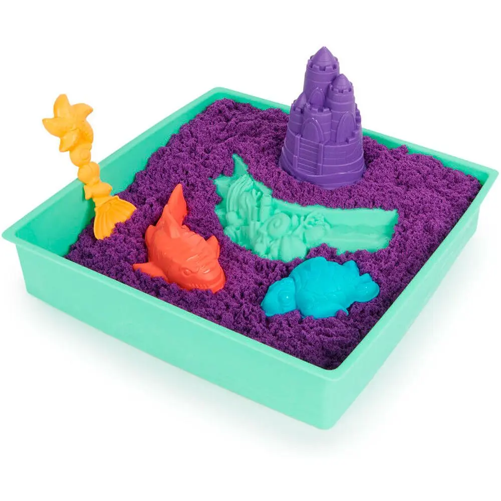 Набір піску для дитячої творчості Kinetic Sand V2 Замок з піску фіолетовий 454 г (71402) - фото 3