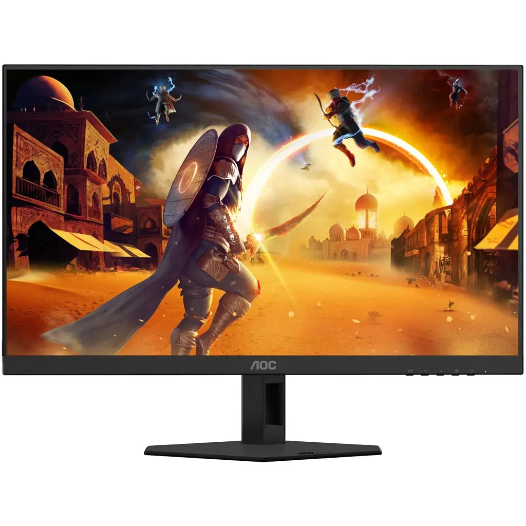 Монітор TFT 23.8" AOC 24G4HRE, Fast IPS, 200Гц, 2хHDMI, DP, колонки, чорно-червоний (24G4HRE) - фото 9