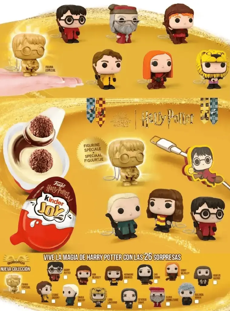 Шоколадні яйця Kinder Joy Funko Harry Potter Quidditch 48шт × 20г - фото 7