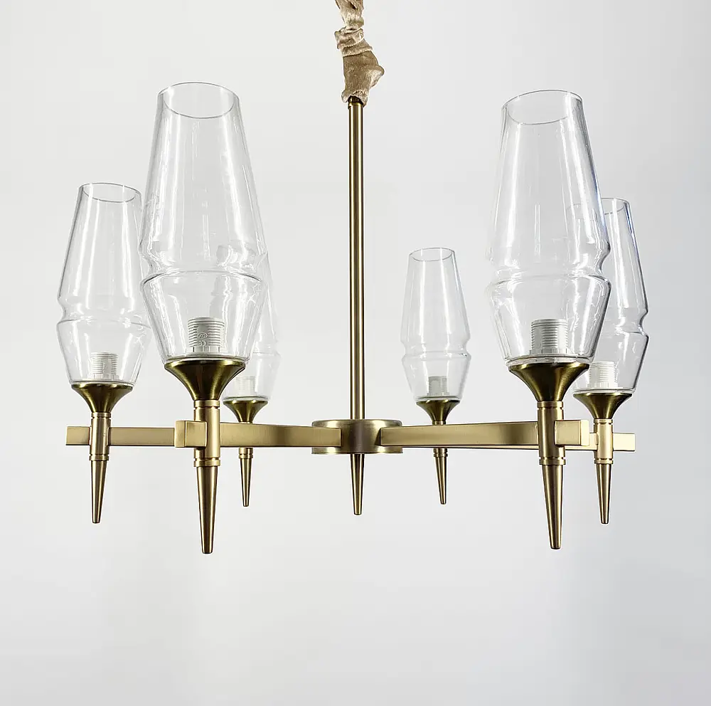 Подвесная люстра Lita с удлиненными плафонами Line.F Количество ламп 8 - фото 7