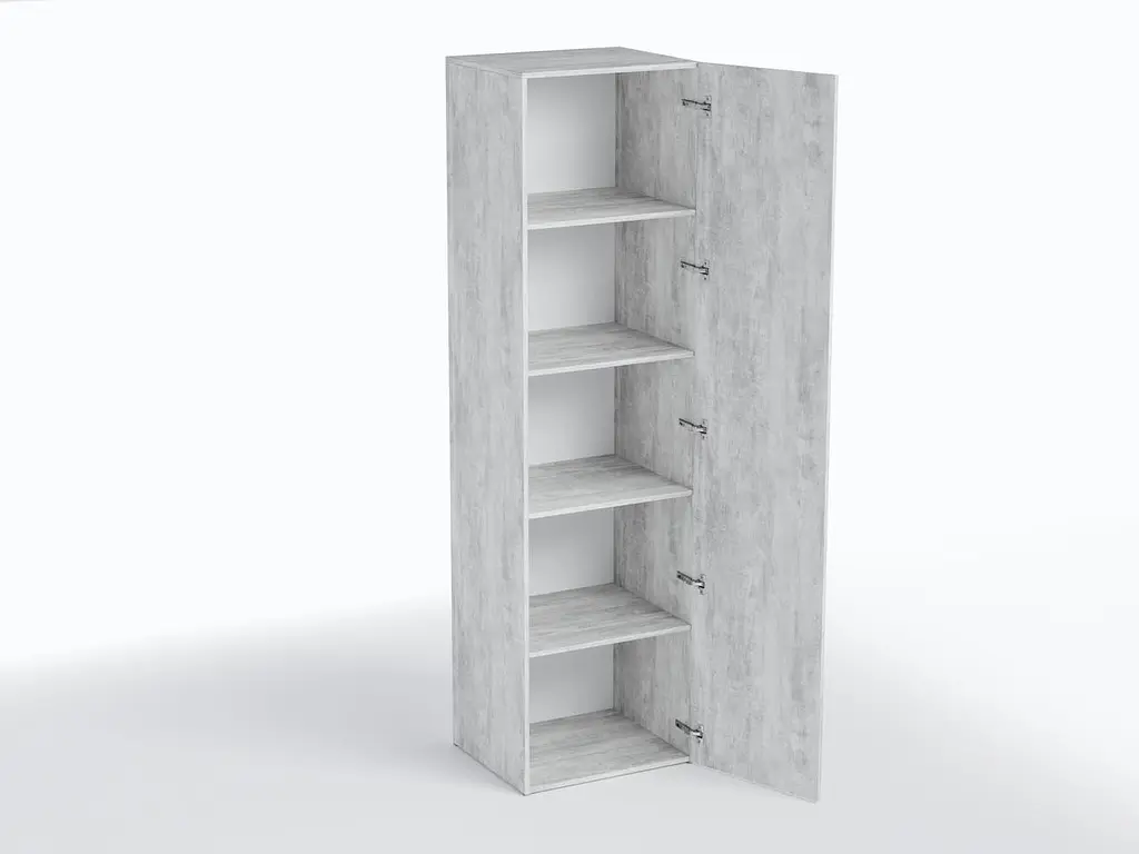 Шафа з полицями Moreli TS-013 600х2180х520 мм Бетон (zg-s13-beton) - фото 4