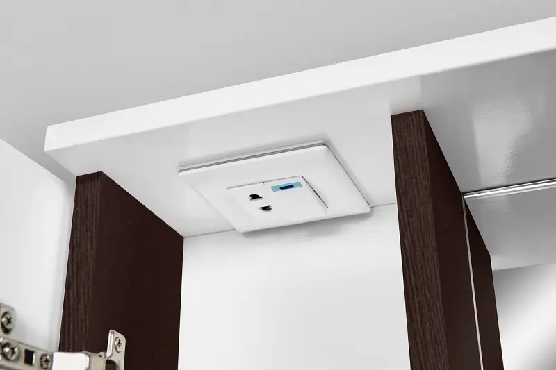 Дзеркальна шафа AM.PM Like 65 см M80MCR0651VF38, Венге - фото 2