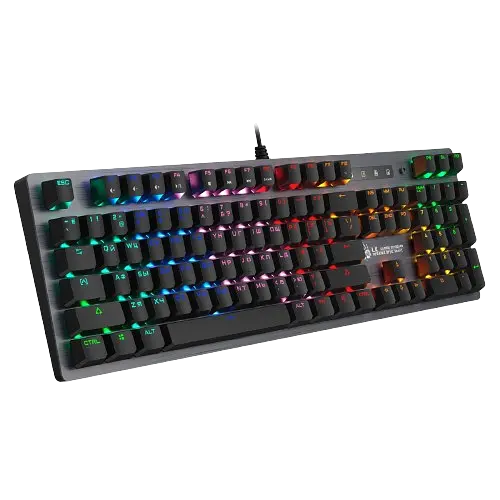 Клавиатура A4Tech B760 Bloody RGB Grey (B760 BLOODY (GREY) GREEN) - фото 2