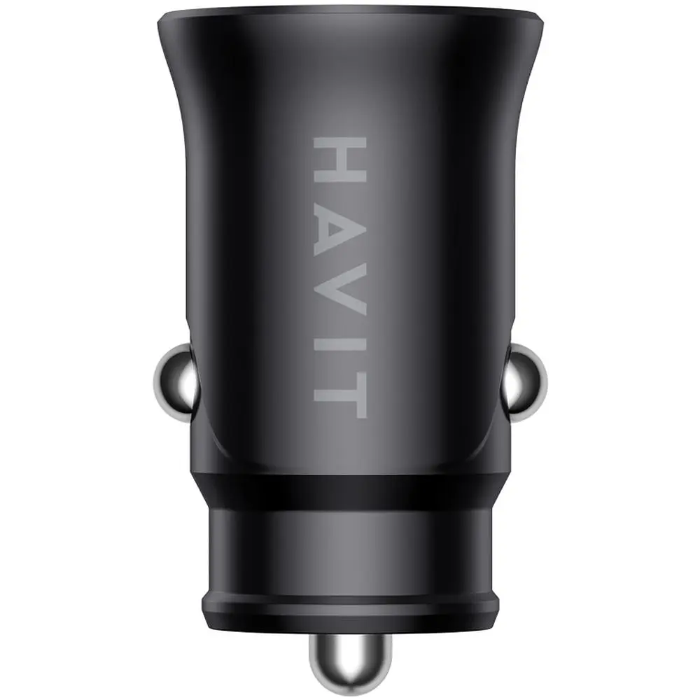 Автомобильное зарядное устройство для HAV-CC2022 20W USB+USB-C black (HV-CC2022) - фото 3