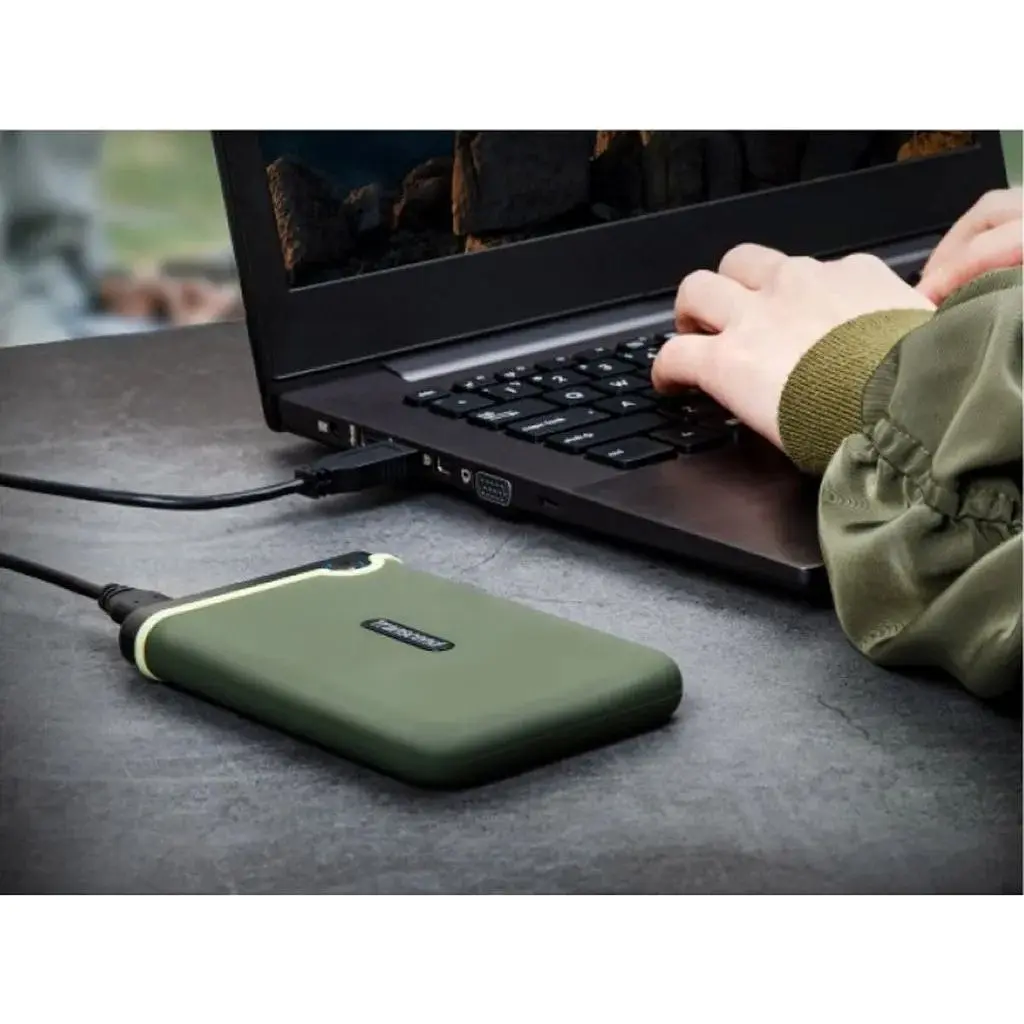 Зовнішній жорсткий диск Transcend StoreJet 25M3 1TB [TS1TSJ25M3G] Military Green [42306] - фото 9