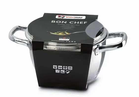 Каструля висока Vitrinor BON CHEF 24см 4л - фото 2