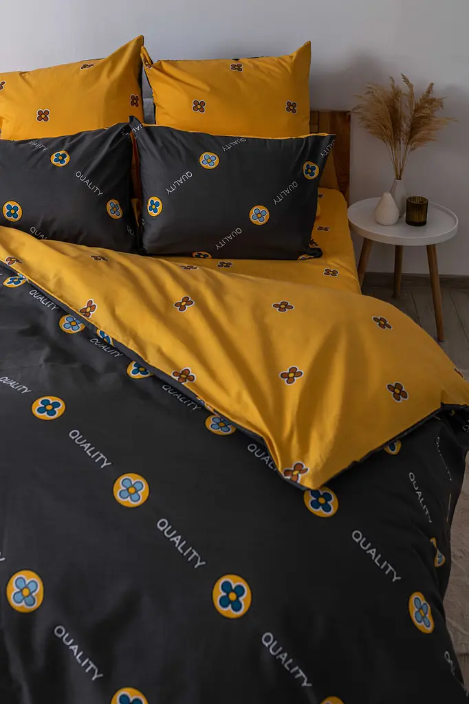 Комплект постільної білизни ТЕП Soft dreams Grey And Orange євро сірий з помаранчевим (2-03859_26021) - фото 5